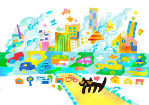 来年の豊富 | 本日の絵 | 旅する猫 絵本 | 松田光一 | 麻布アトリエ ブログ