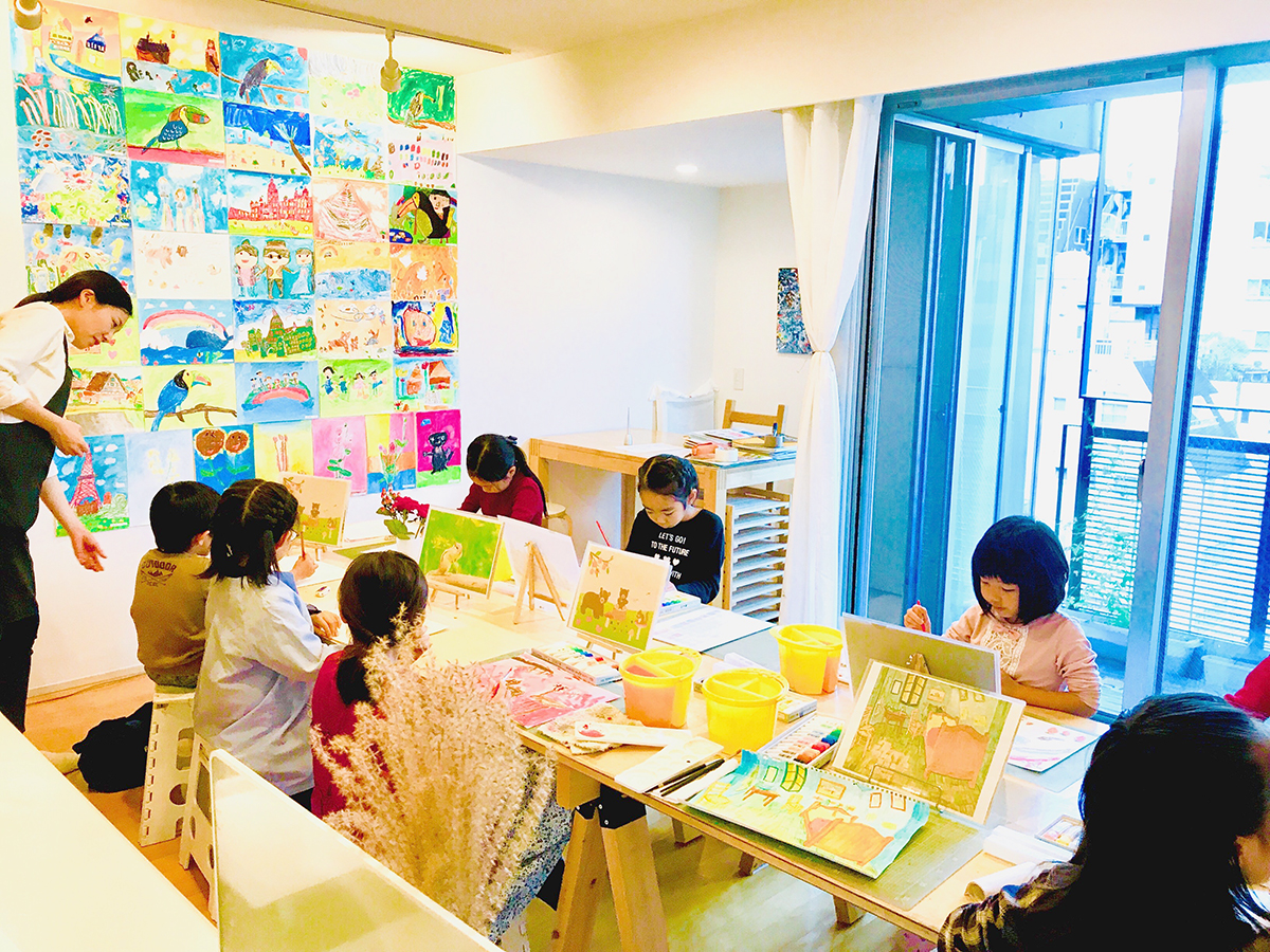 子供絵画教室の様子 | 麻布アトリエ 2018